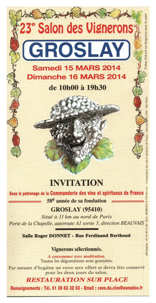 Salon des vignerons de Groslay 2014